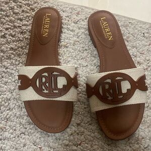 Ralph Lauren solid slide sandals